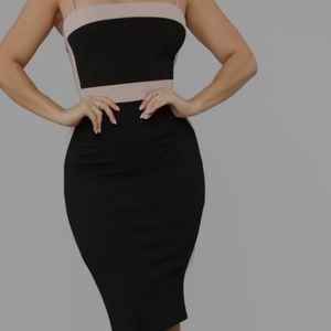Fashion nova color block midi, 2x